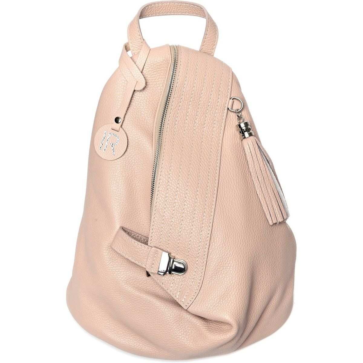 Lederrucksack mit Quastendetail