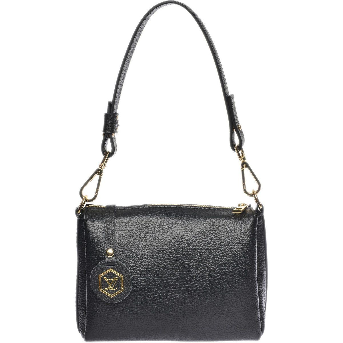 Elegante Schultertasche aus strukturiertem Leder