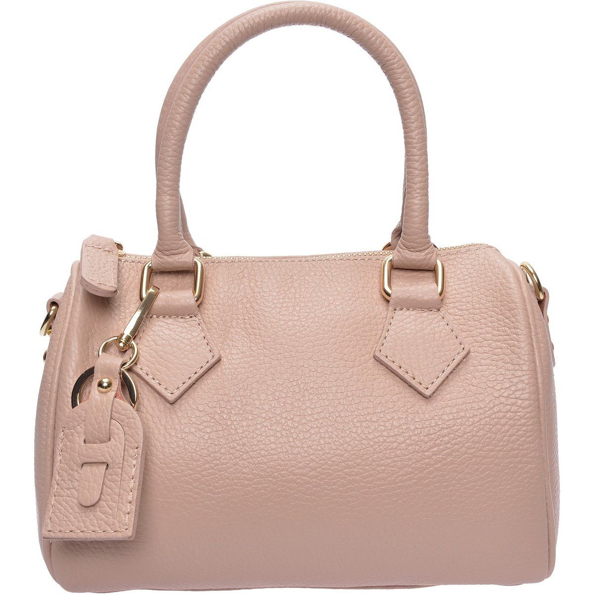 Elegante Bowlingtasche aus genarbtem Leder