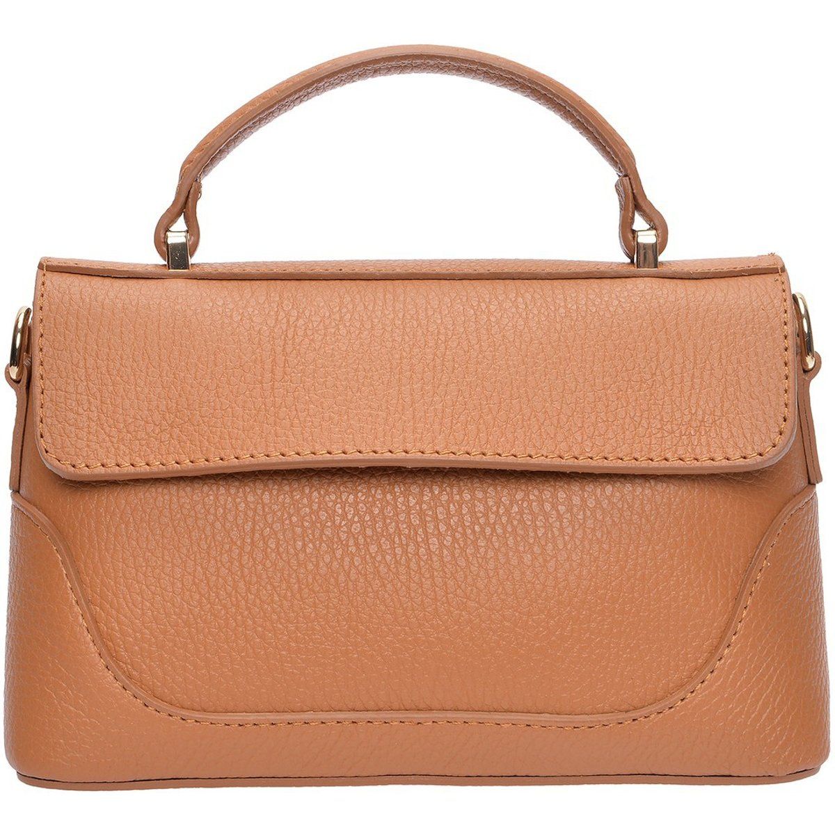 Strukturierte Handtasche mit Griff