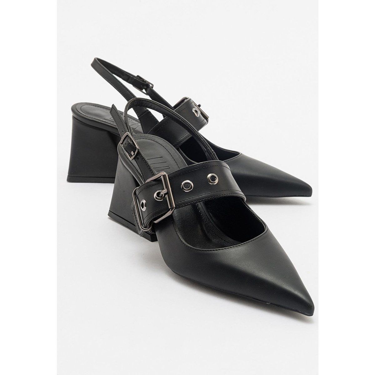 Nepido Spitzer Zehenbereich Blockabsatz Pumps (Damen)