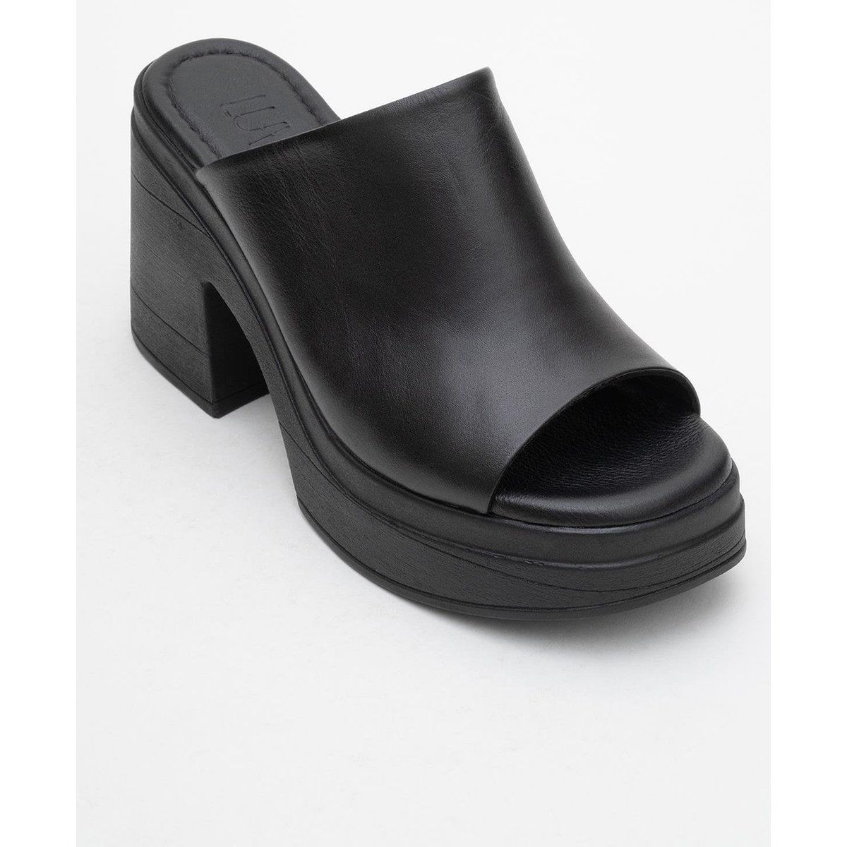 Nola Leder Plateau Mules (Women)