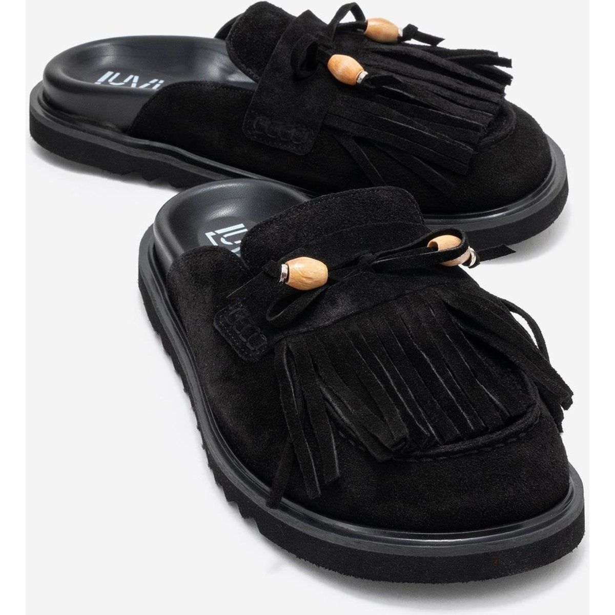 Carol Tassel Leather Mule