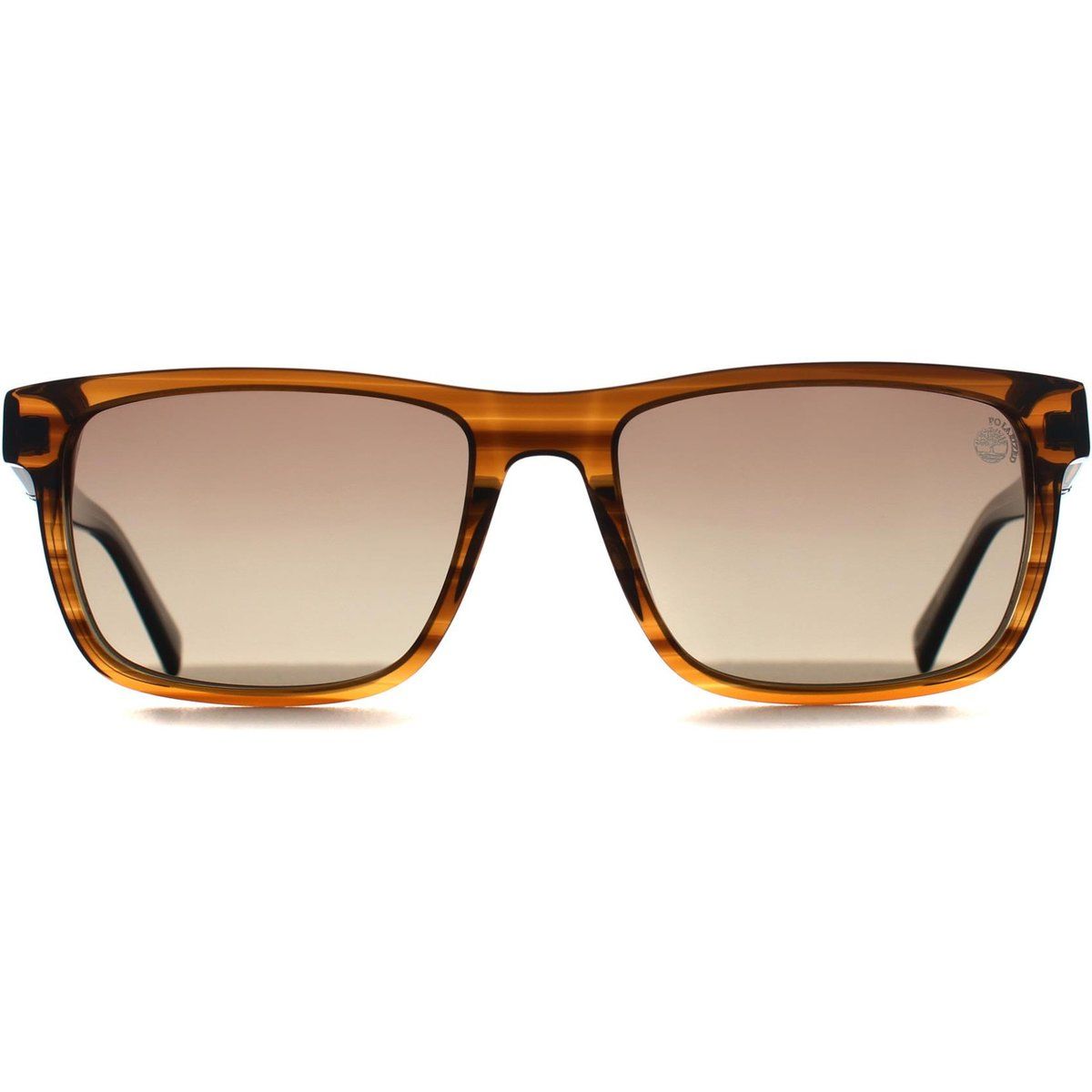 Klassische rechteckige Sonnenbrille in Hornoptik