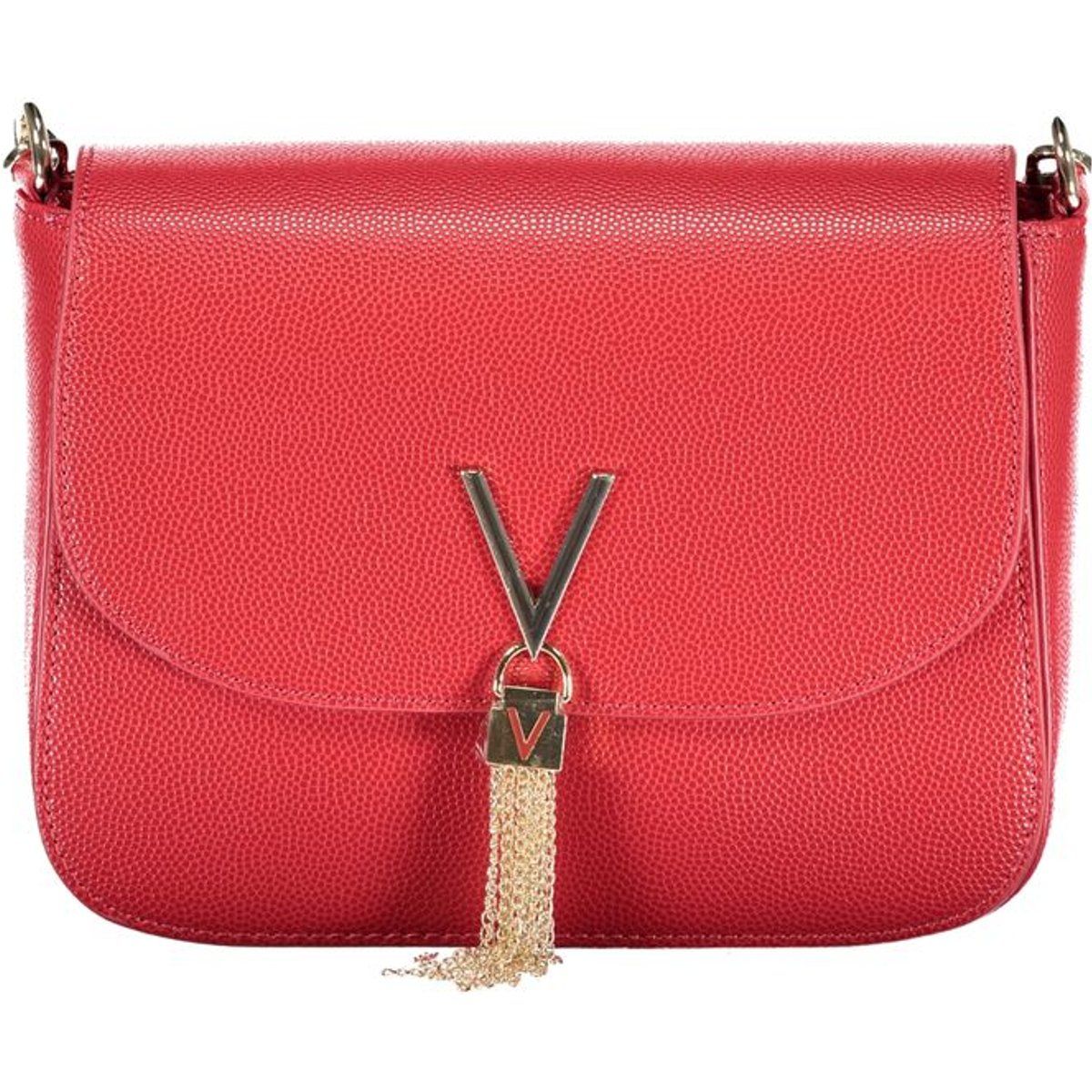 Elegante rote Crossbody-Tasche mit Klappe