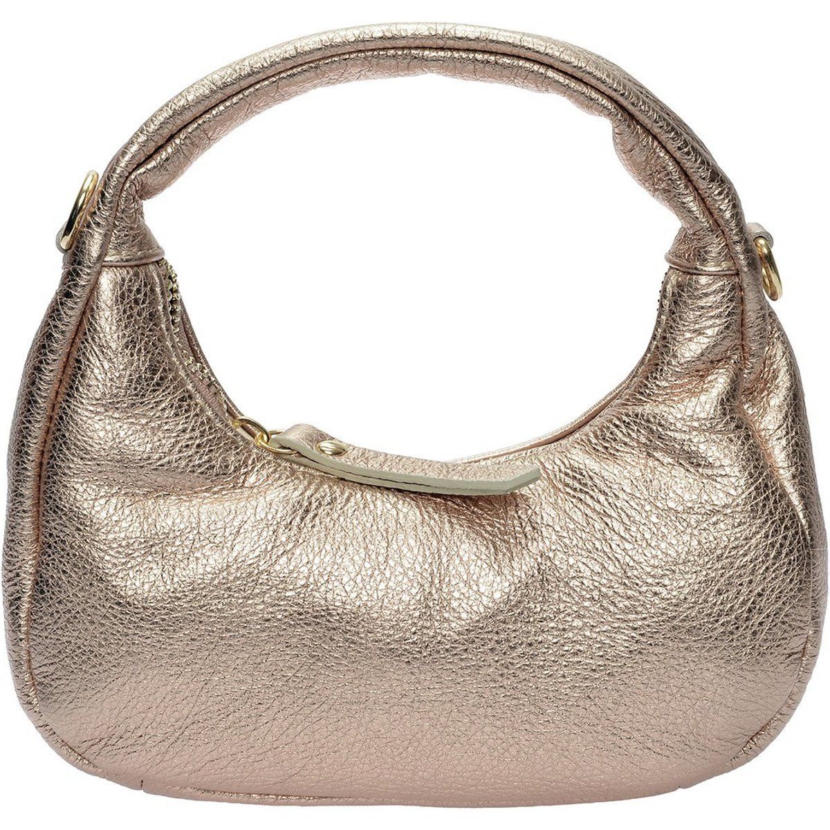 Metallic Leder Hobo Tasche