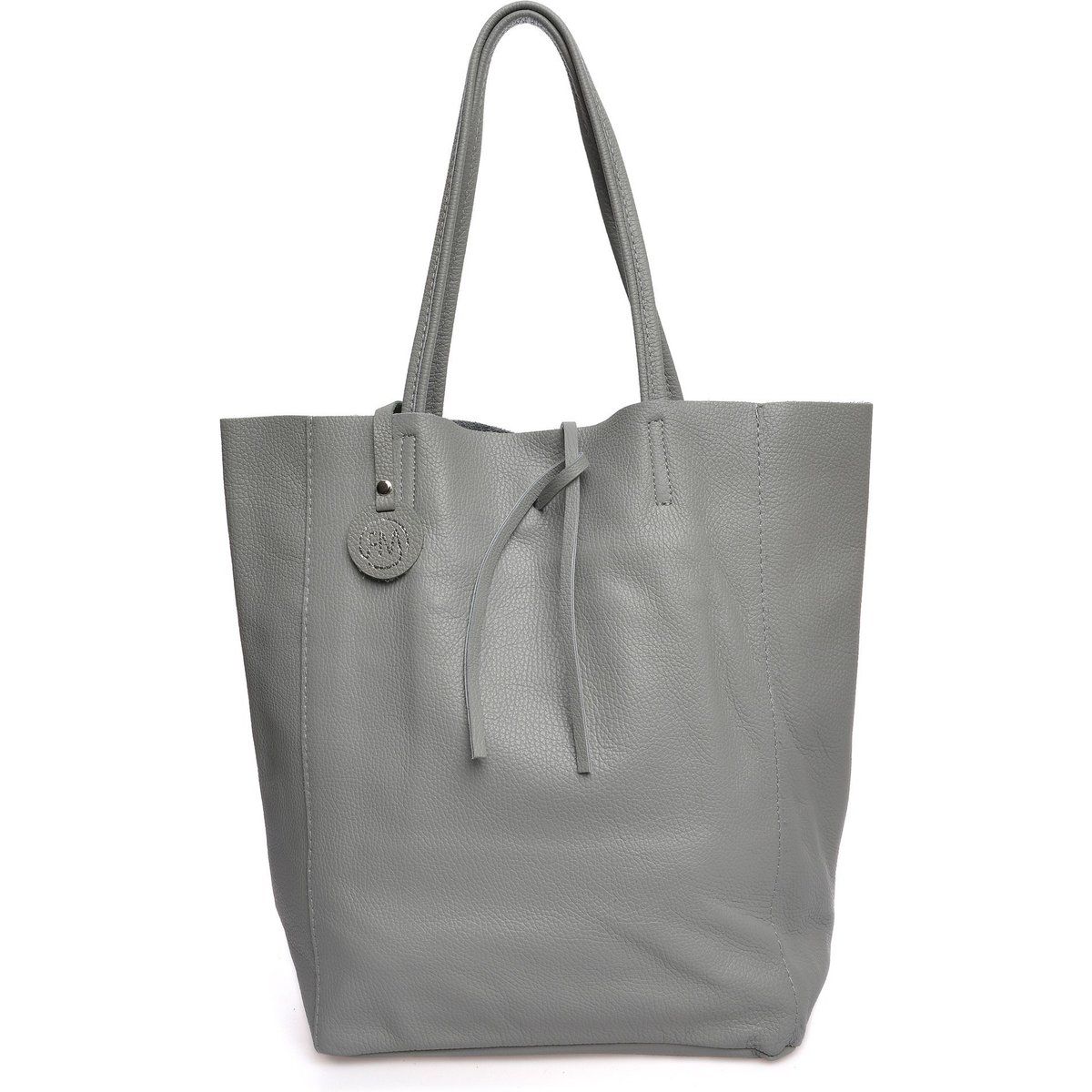 Leder Tote Bag mit Kordelzug