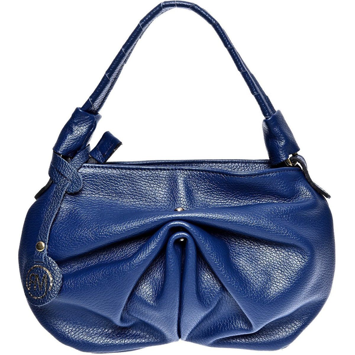 Geraffte Leder Hobo-Tasche