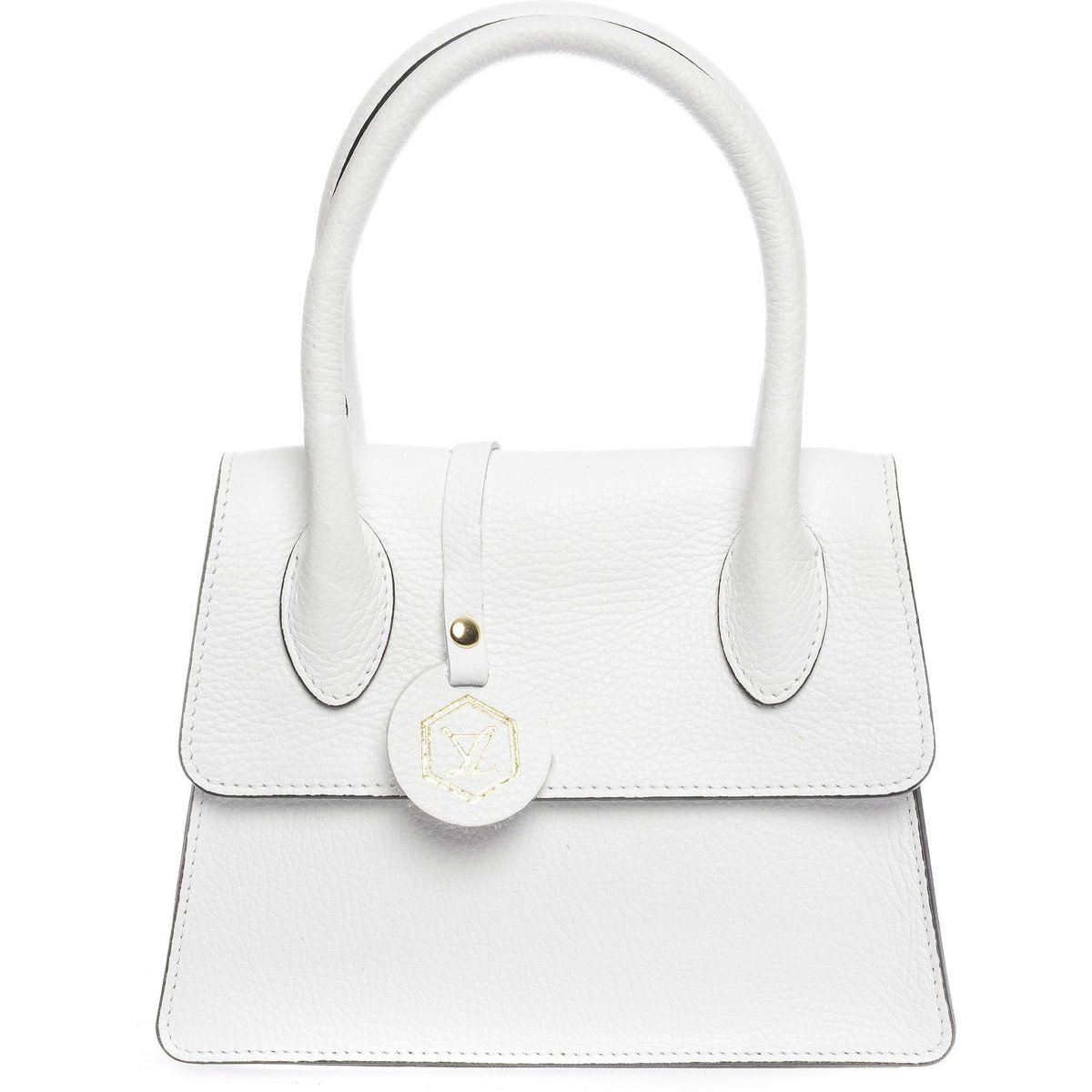 Strukturierte Handtasche mit Griff
