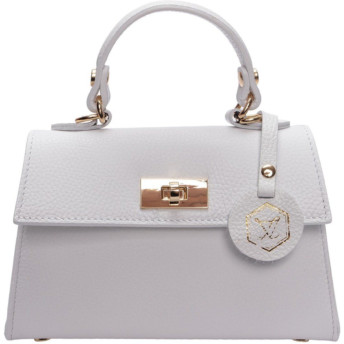 Elegante Ledertasche mit Griff