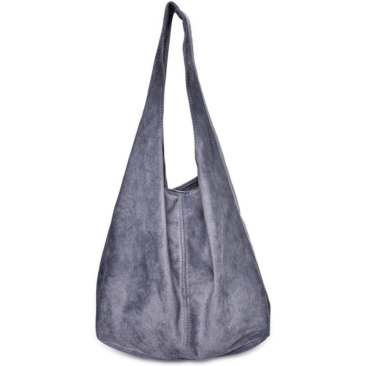 Lässige Hobo-Schultertasche aus Leder