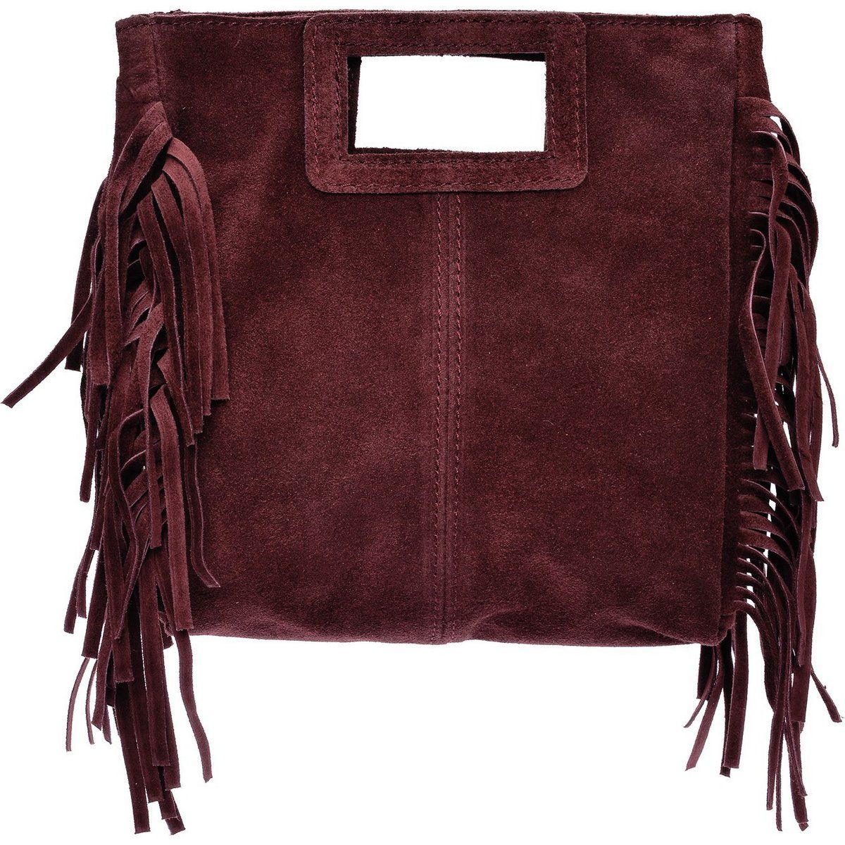 Wildleder Fransen Handtasche Clutch