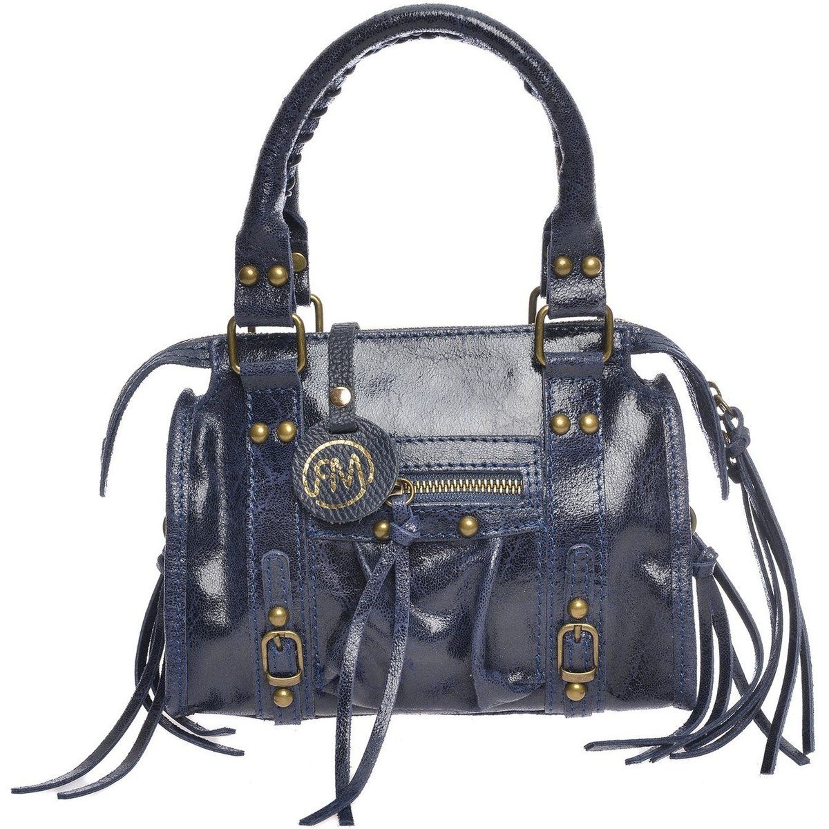 Leder Handtasche mit Henkel