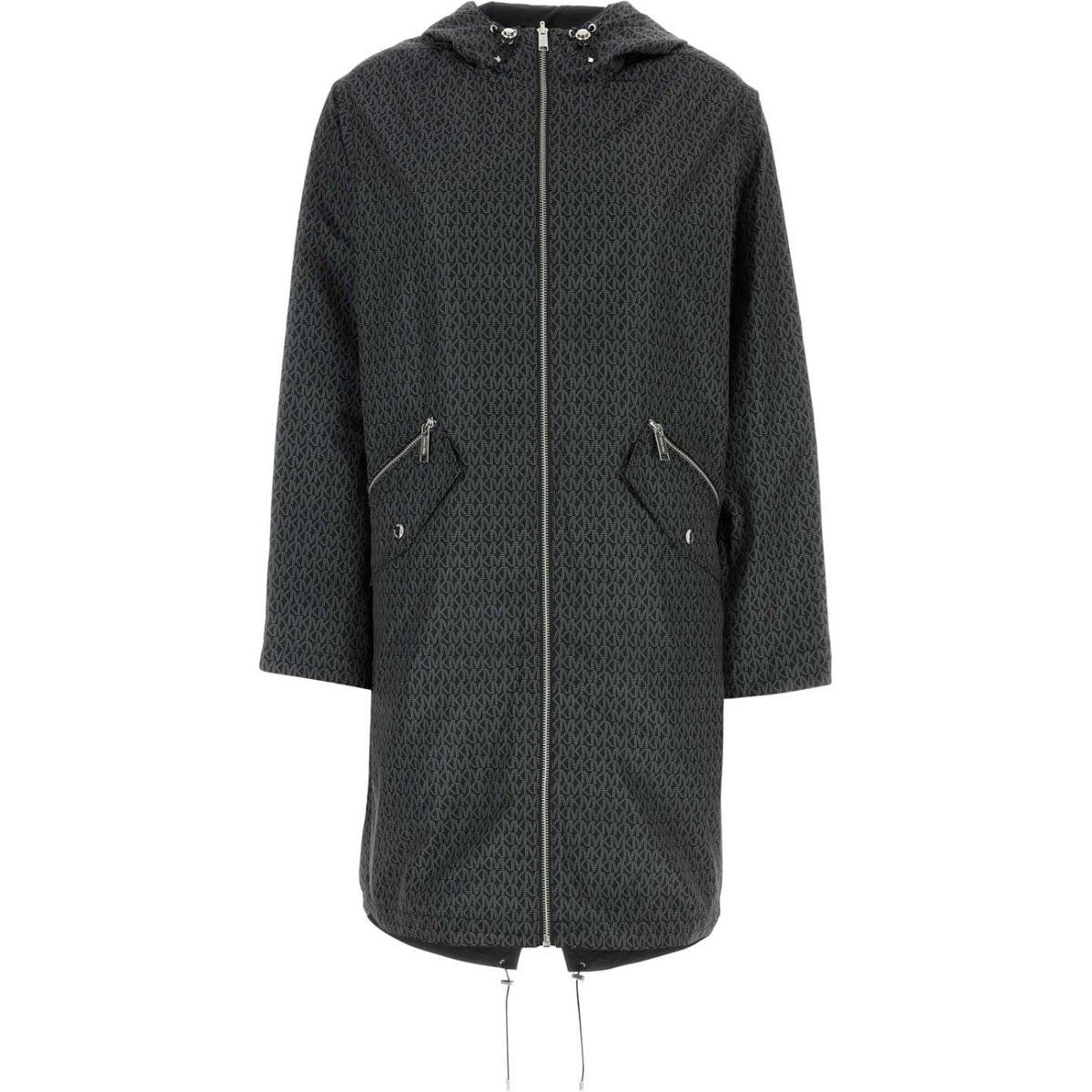 Parka mit Logo-Print und Kapuze