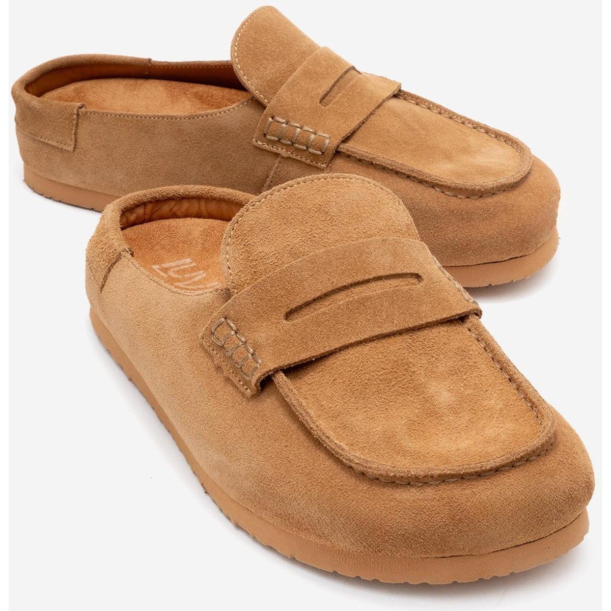 Priva Leder-Slip-On-Pantoffel