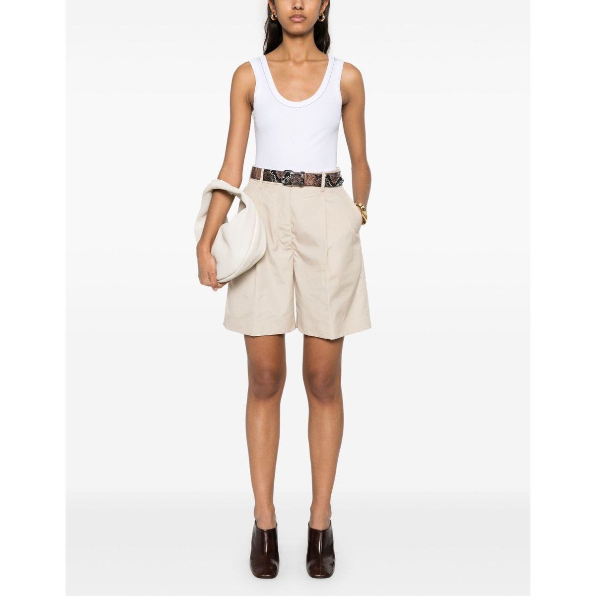 Elegantes ärmelloses Tanktop mit Rundhalsausschnitt