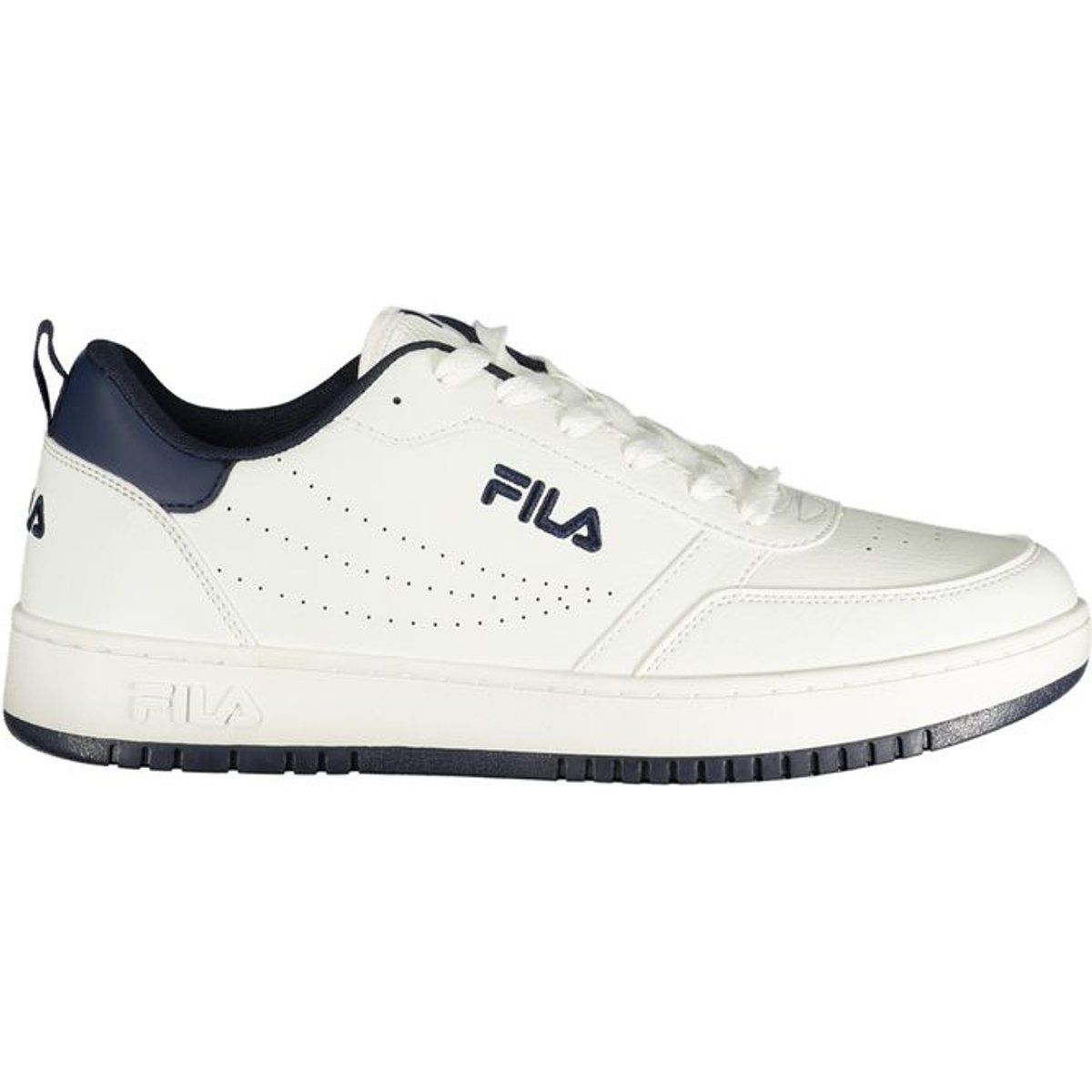 Herren-Weißer Low-Top Court Sneaker