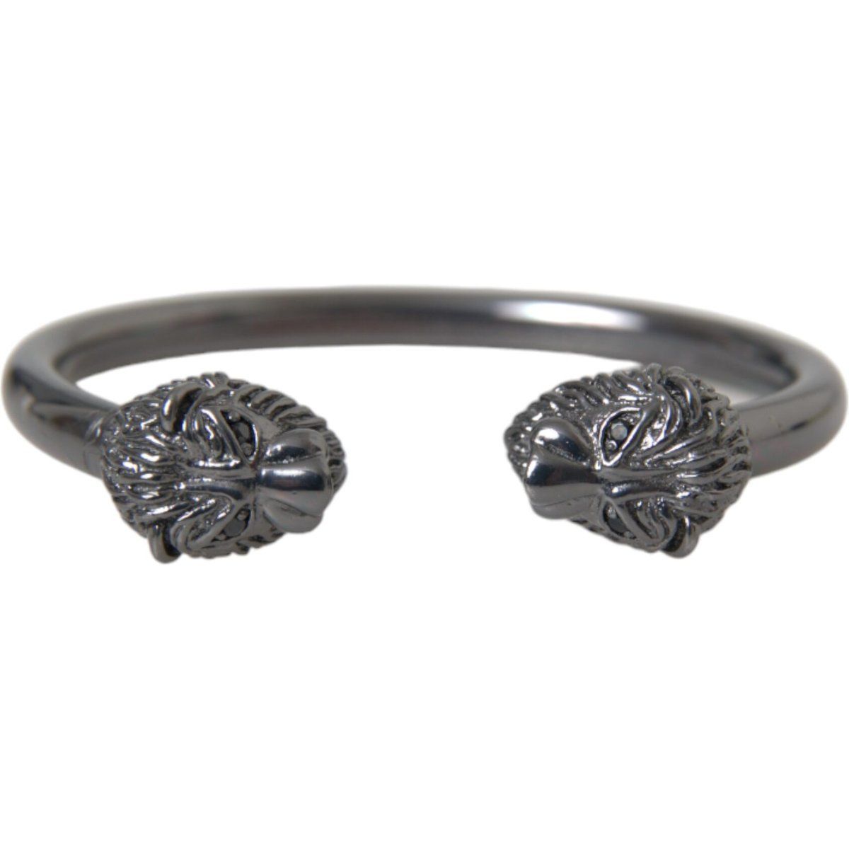 Löwenkopf-Armband in Gunmetal