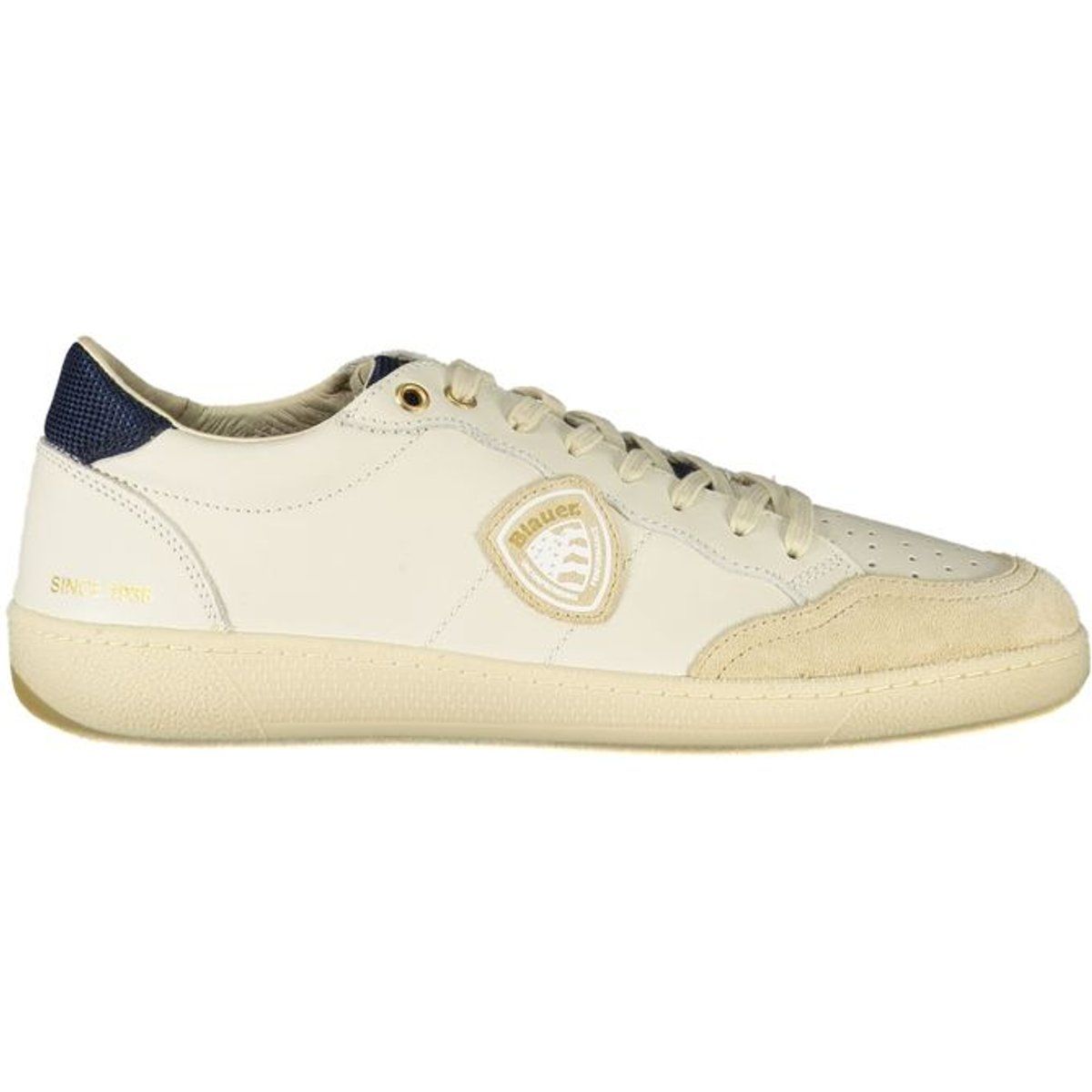 Niedrige Off-White Ledersneakers