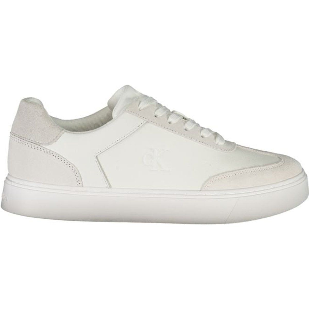 Moderner weißer minimalistischer Court Sneaker