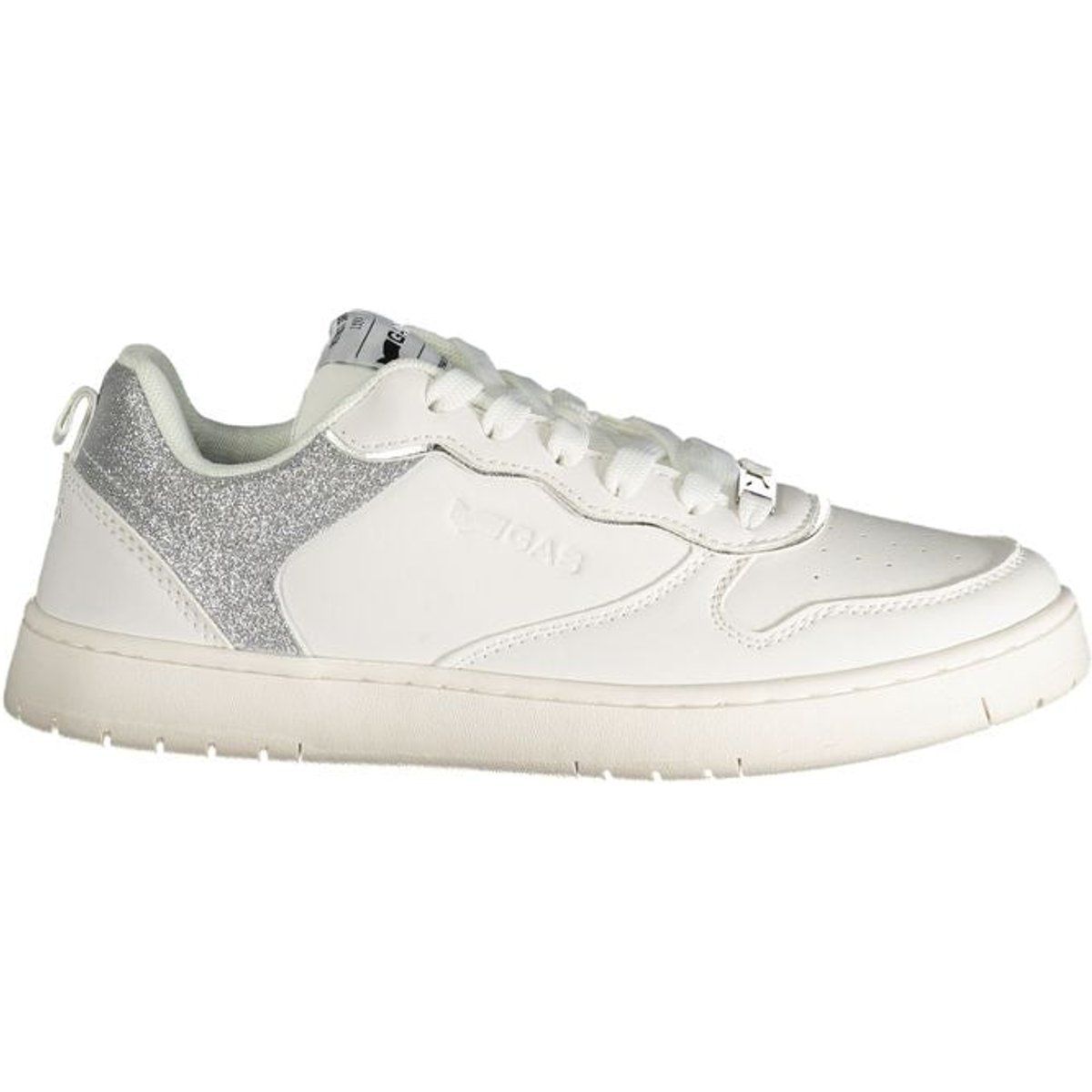 Weißer Damenmode-Sneaker mit niedrigem Schaft
