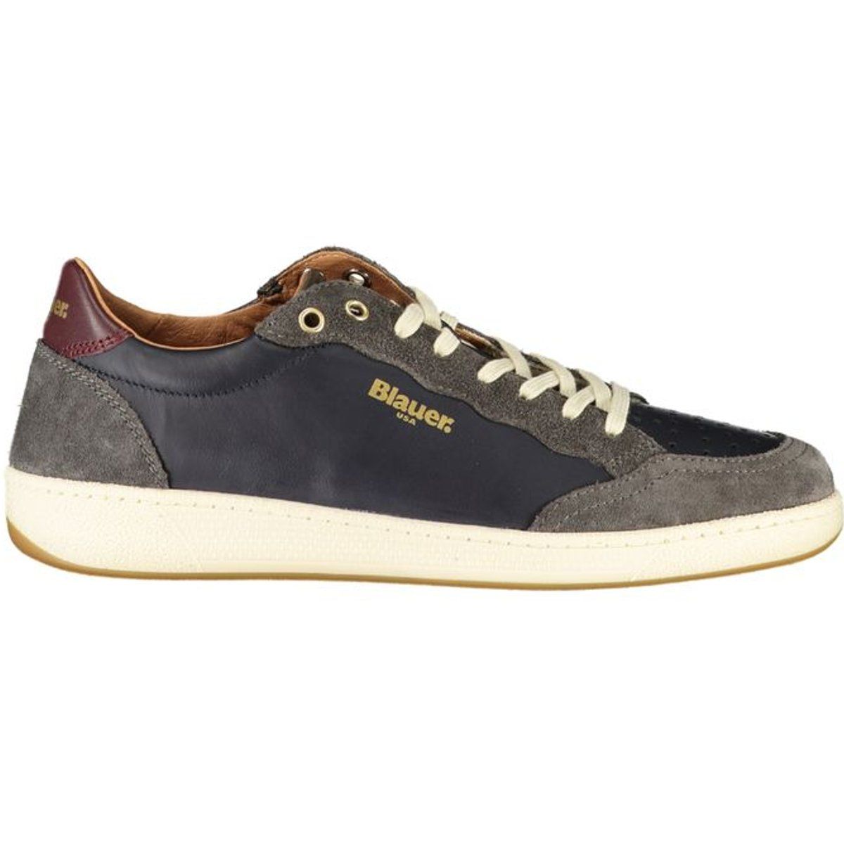 Herren-Leder-Sneakers mit niedrigem Schaft