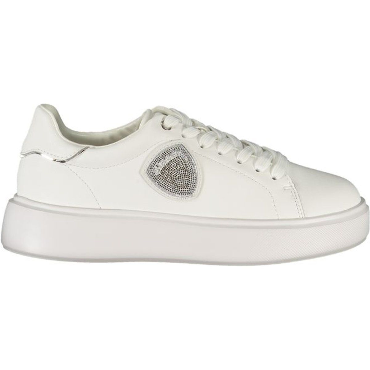 Glitzernde weiße Mode-Sneakers