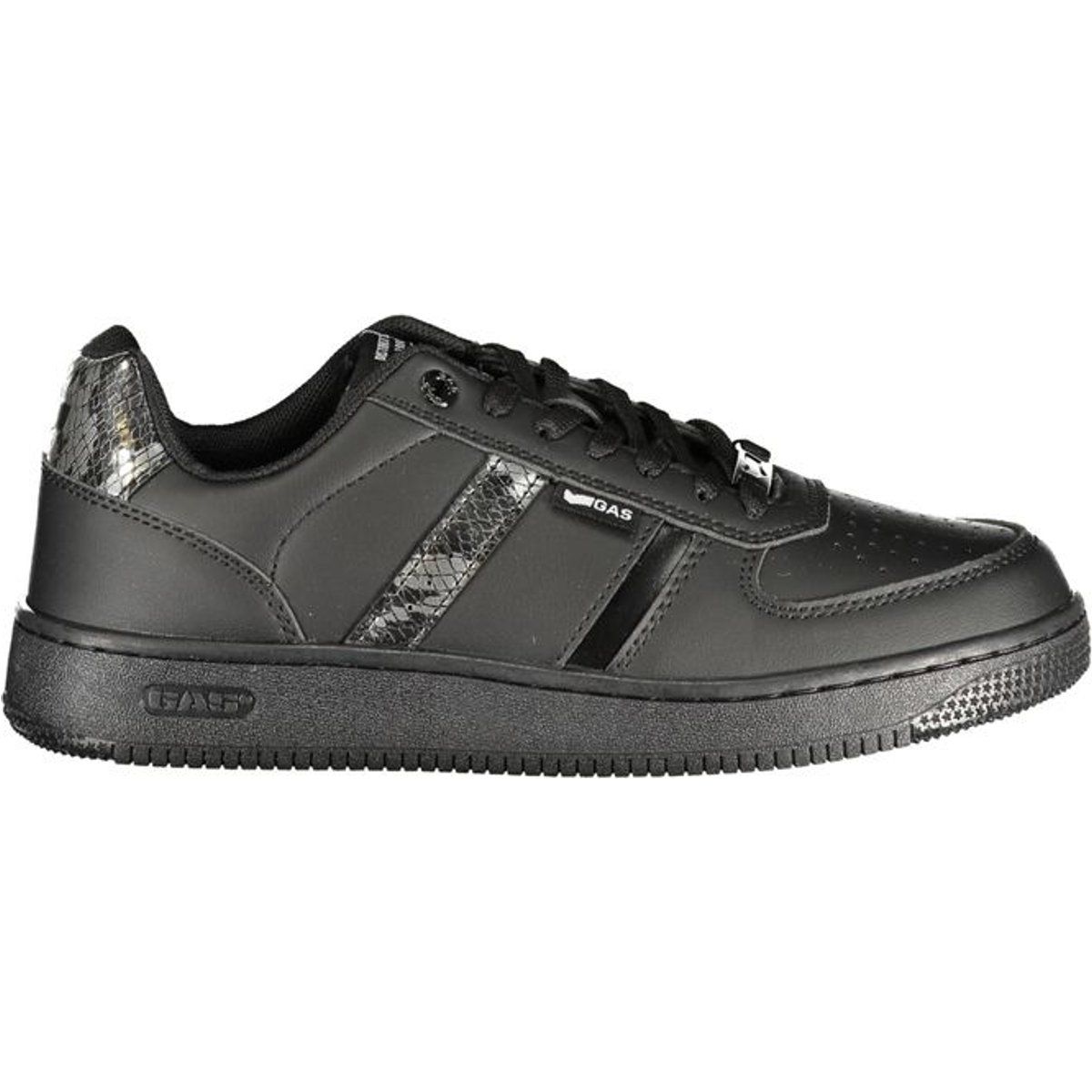 Elegante schwarze Damen-Sneakers mit niedrigem Profil