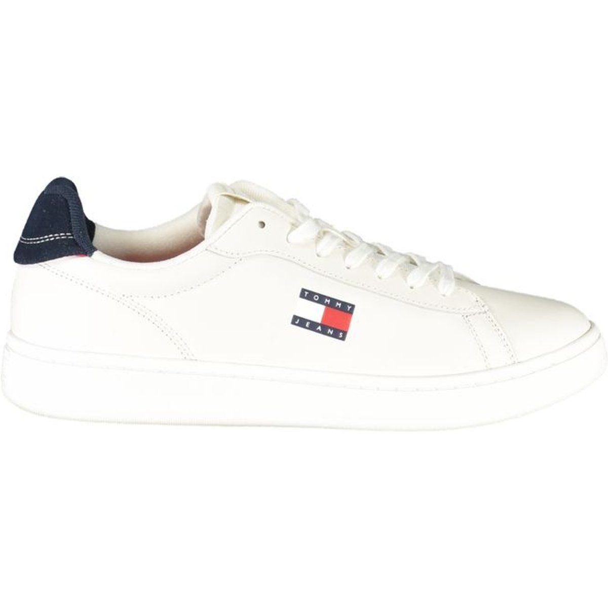 Saubere weiße Mode-Sneakers in Lederoptik
