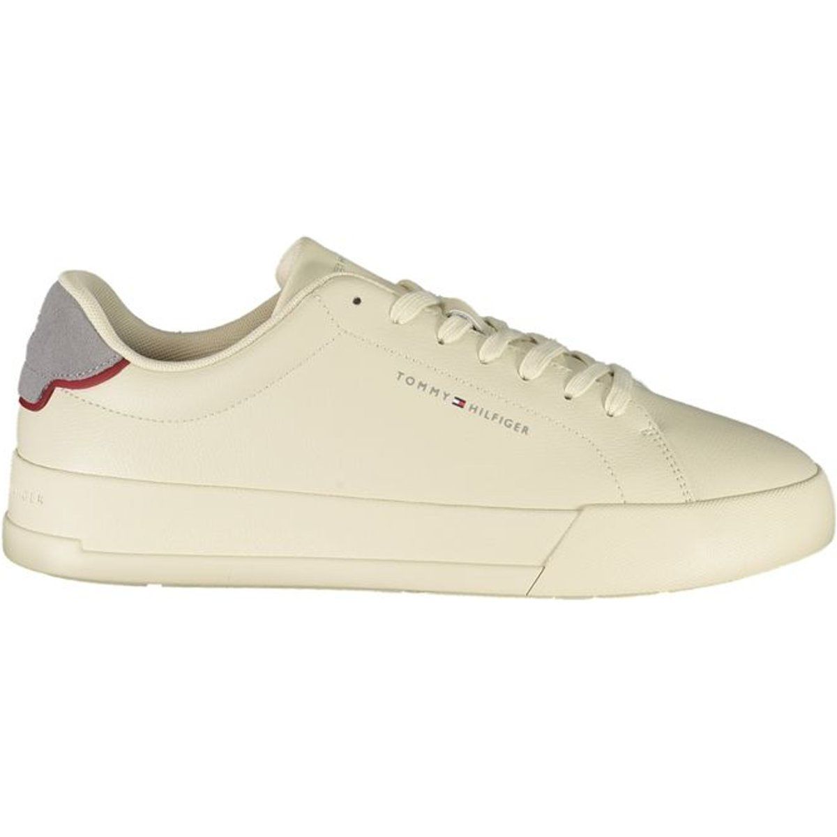 Tommy Hilfiger Creme Leder Low-Top Sneaker