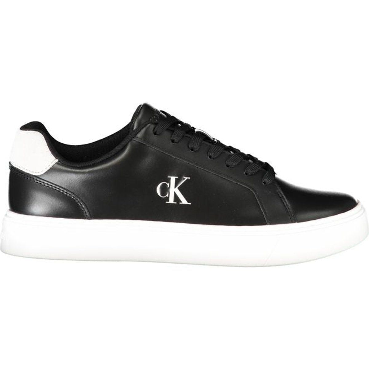 Elegante schwarze Sneakers aus Synthetikleder