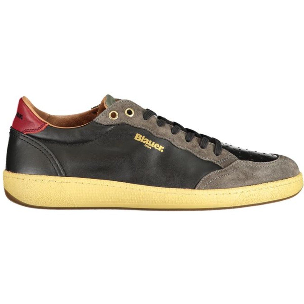 Leder- und Wildleder-Retro-Sneakers