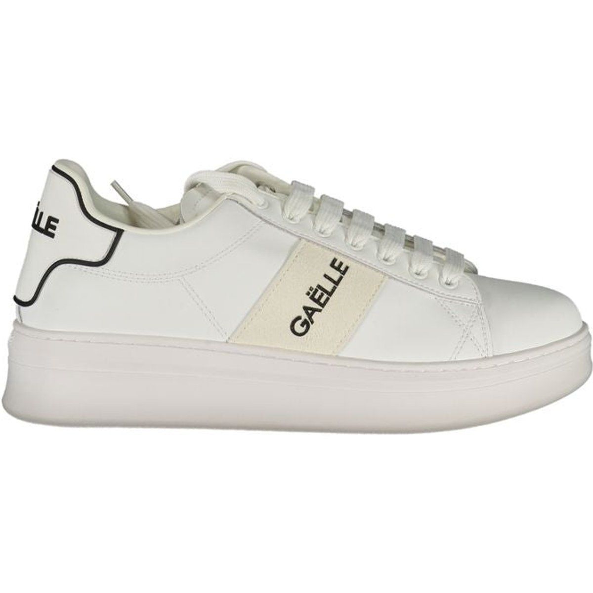 Cleane weiße Sneaker mit Logostreifen
