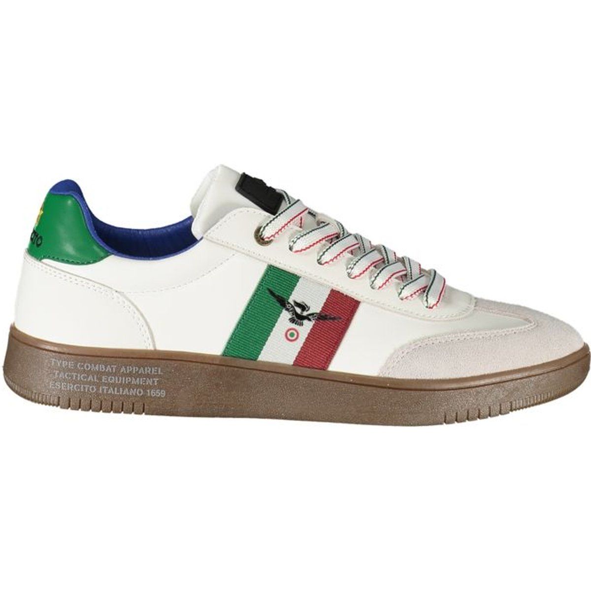 Low-Top-Sneaker mit italienischem Flaggenmotiv