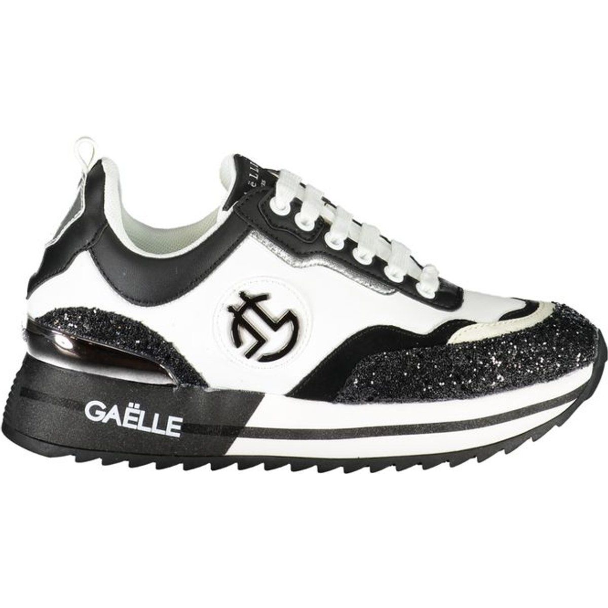 Klobige Glitzer Plateau Sneakers