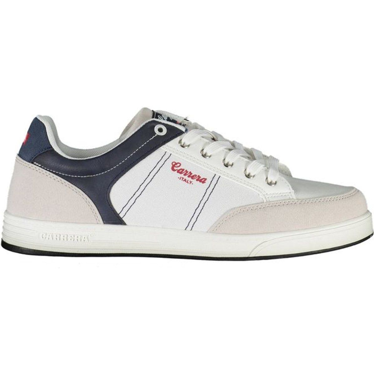 Weißer lässiger Low-Top-Sneaker