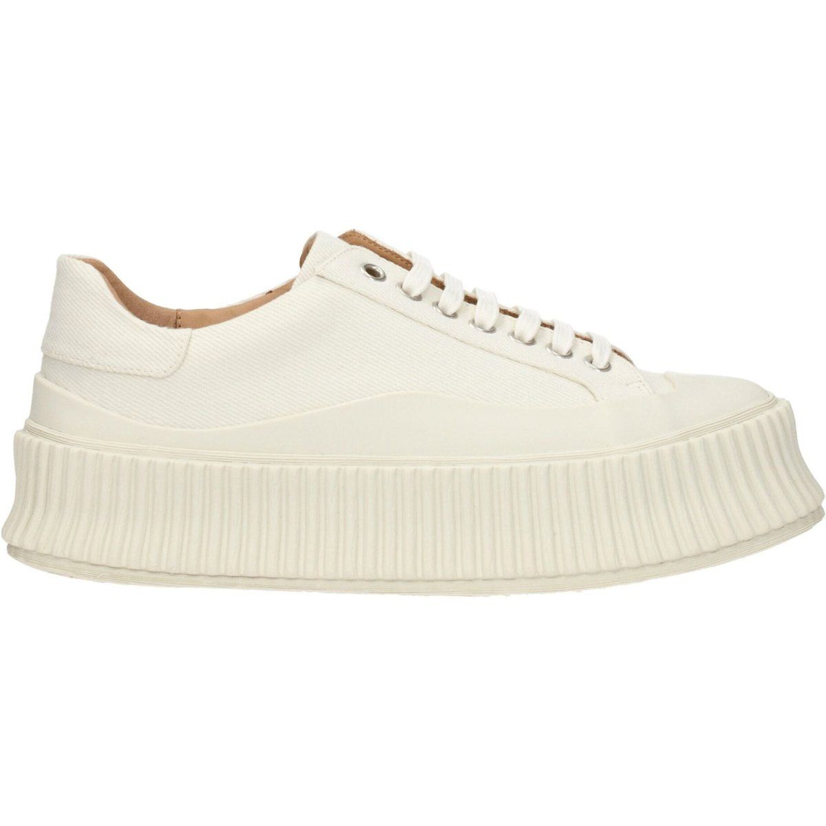 Plateau-Sneaker aus Canvas mit Rippsohle