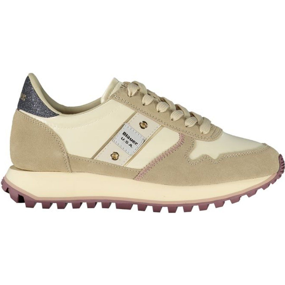 Beige Retro-Sneaker