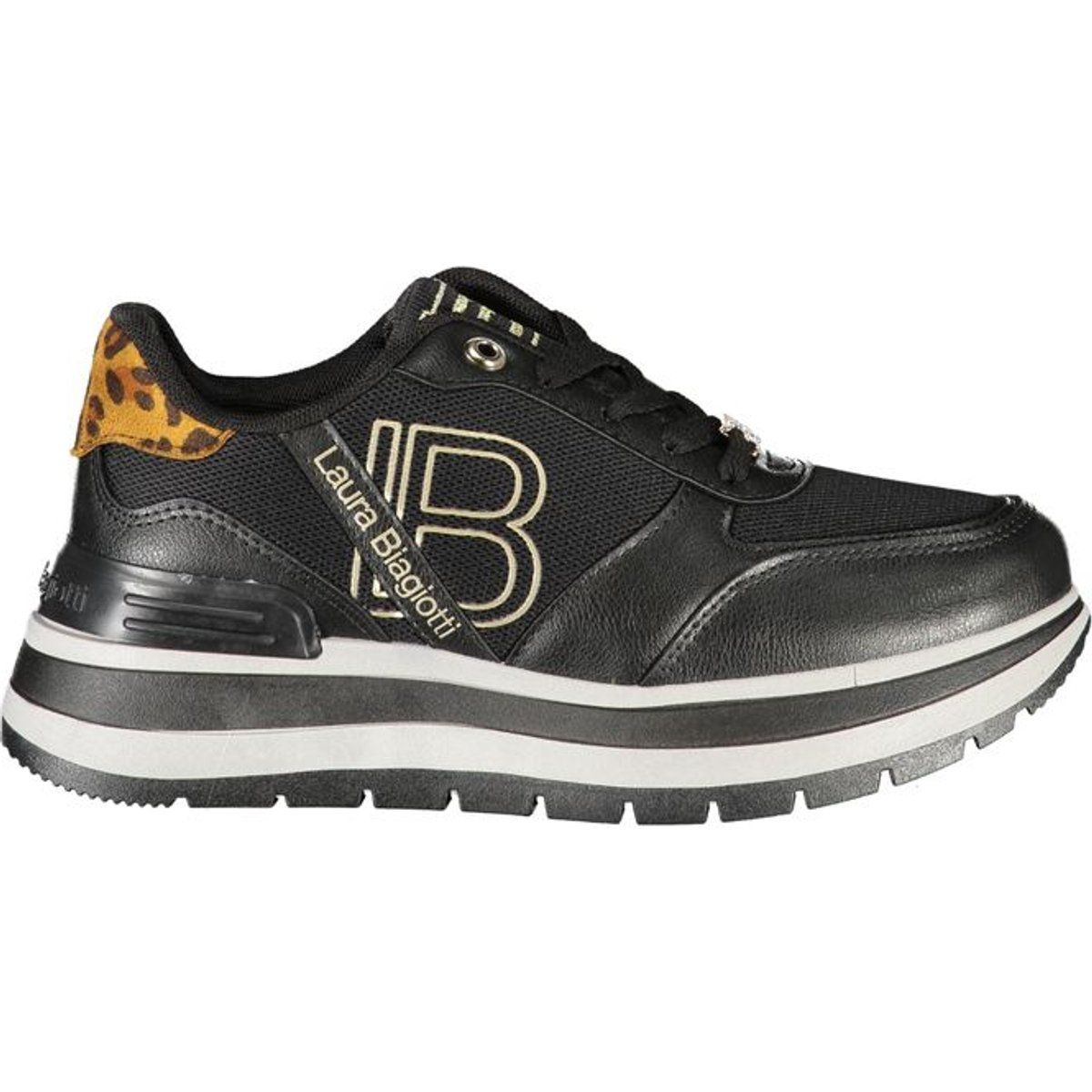 Modische Plateau-Sneakers mit Logo-Detail
