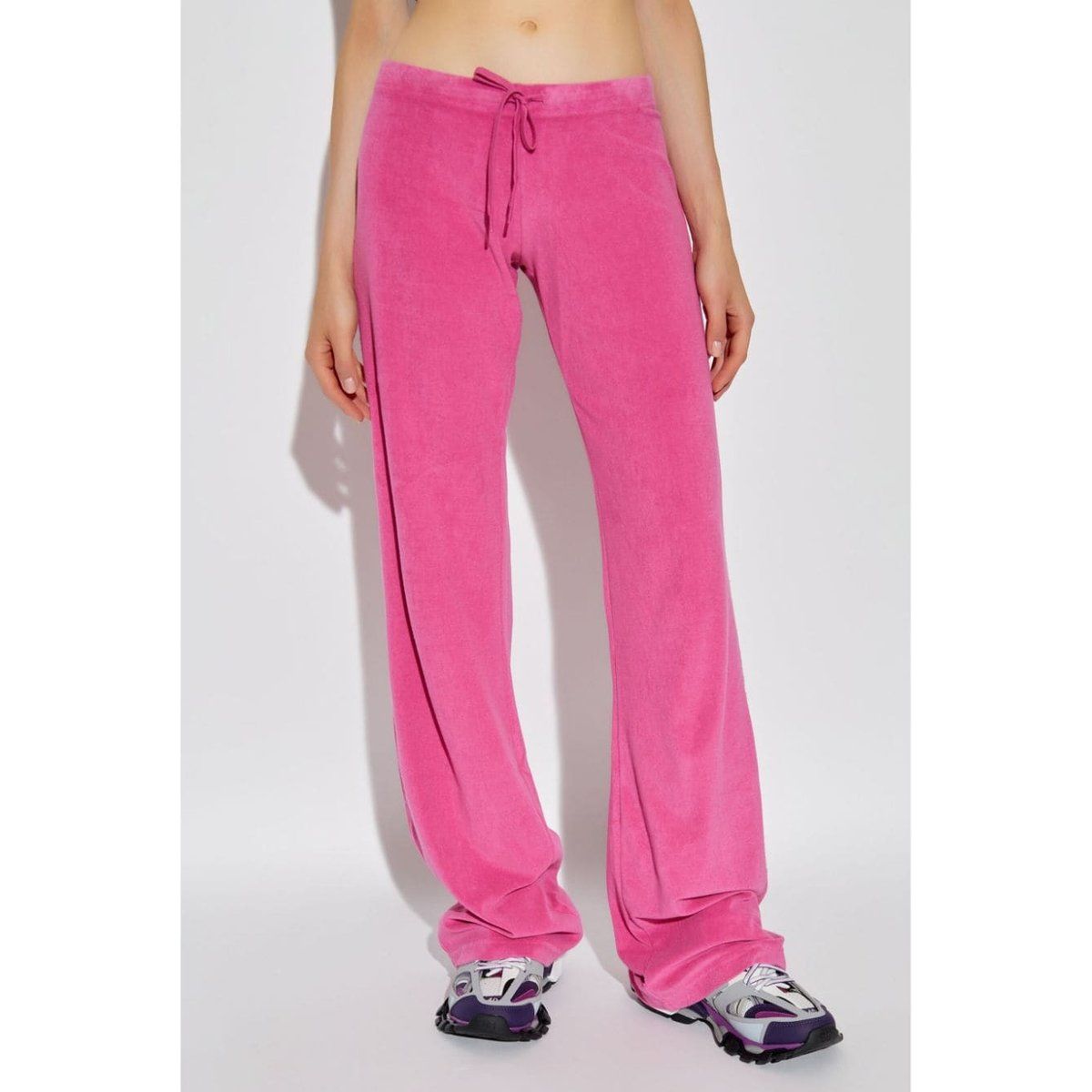 Velours-Freizeithose mit Kordelzug