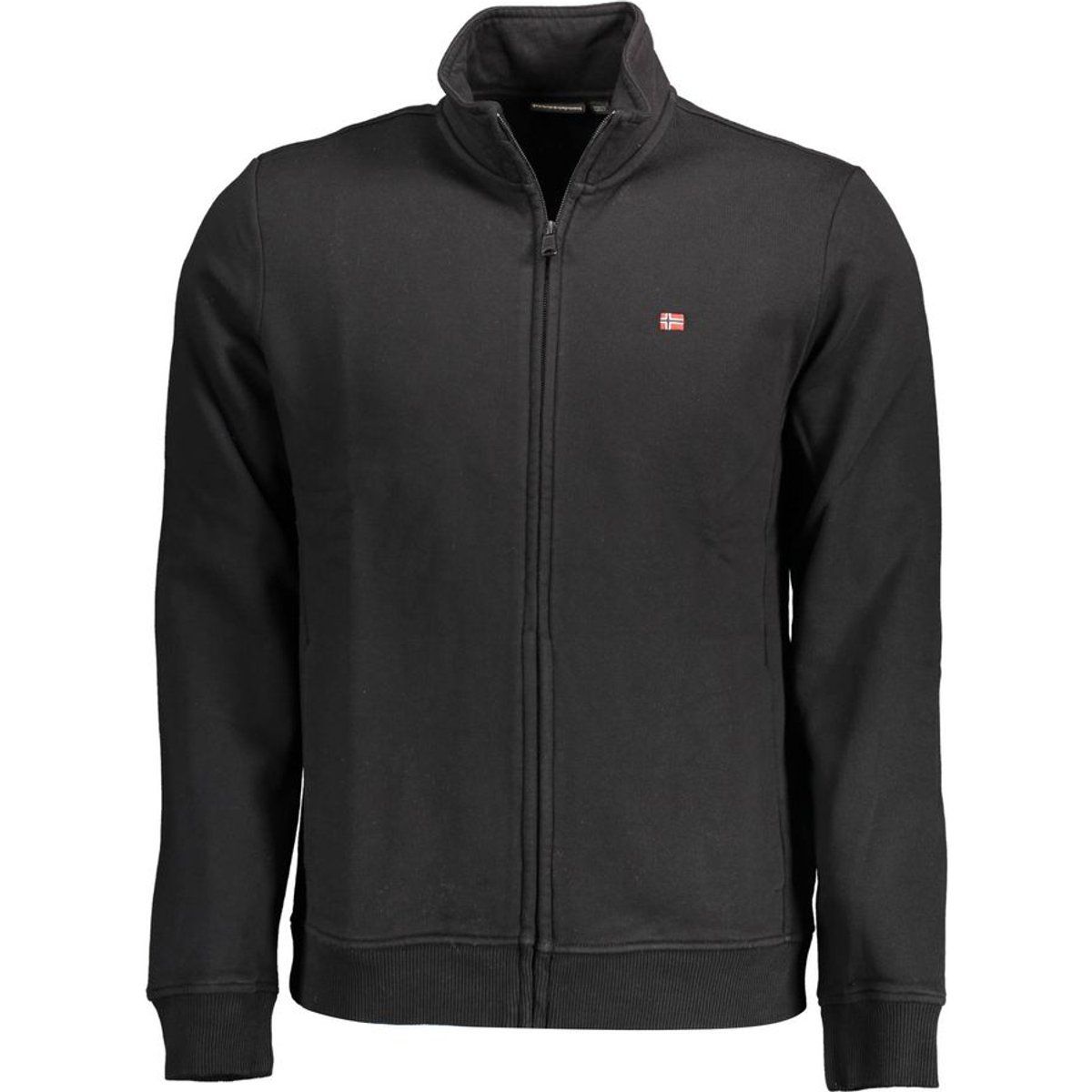 Herren einfarbiges Sweatshirt mit Reißverschluss