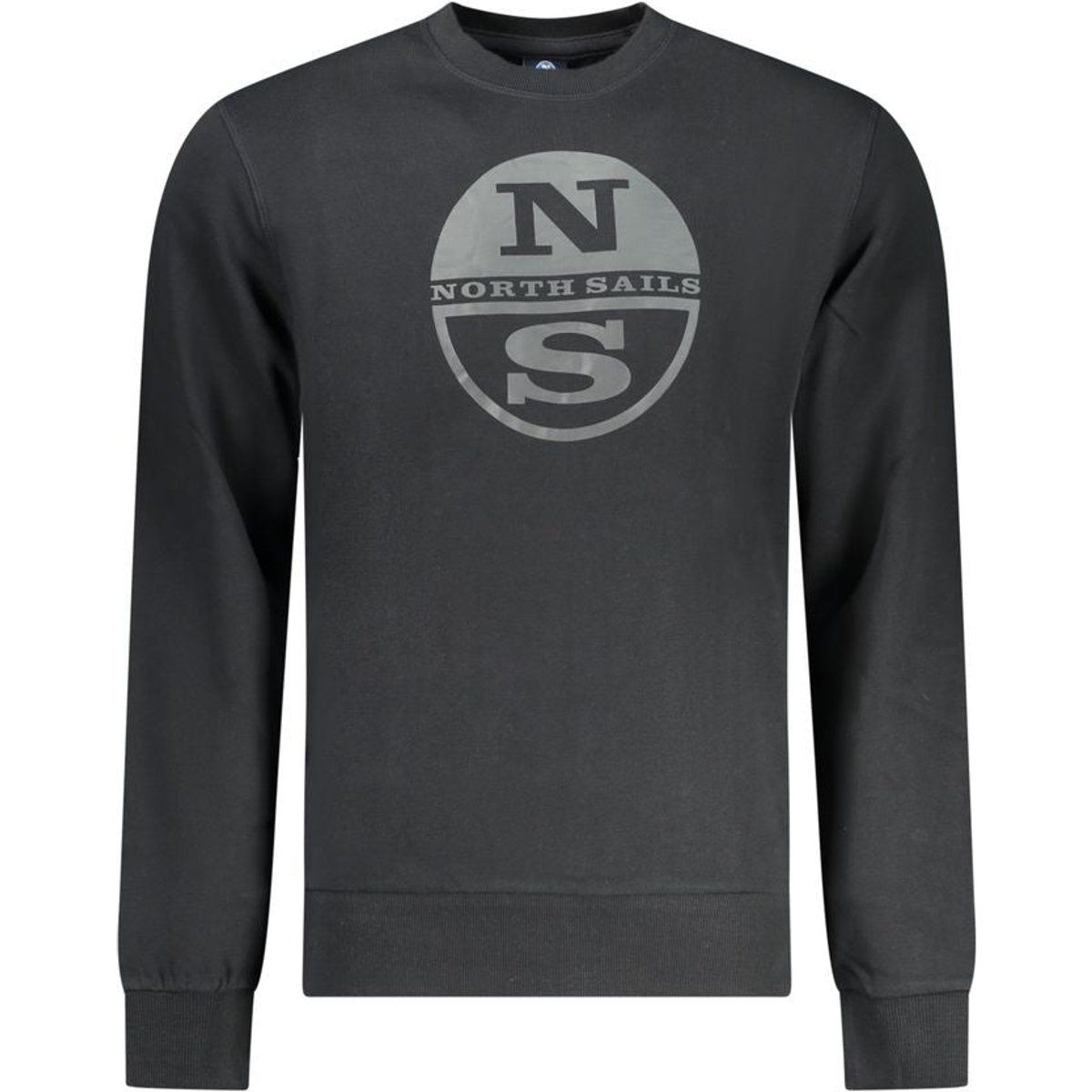 Klassisches Baumwoll-Sweatshirt mit Logo-Rundhalsausschnitt