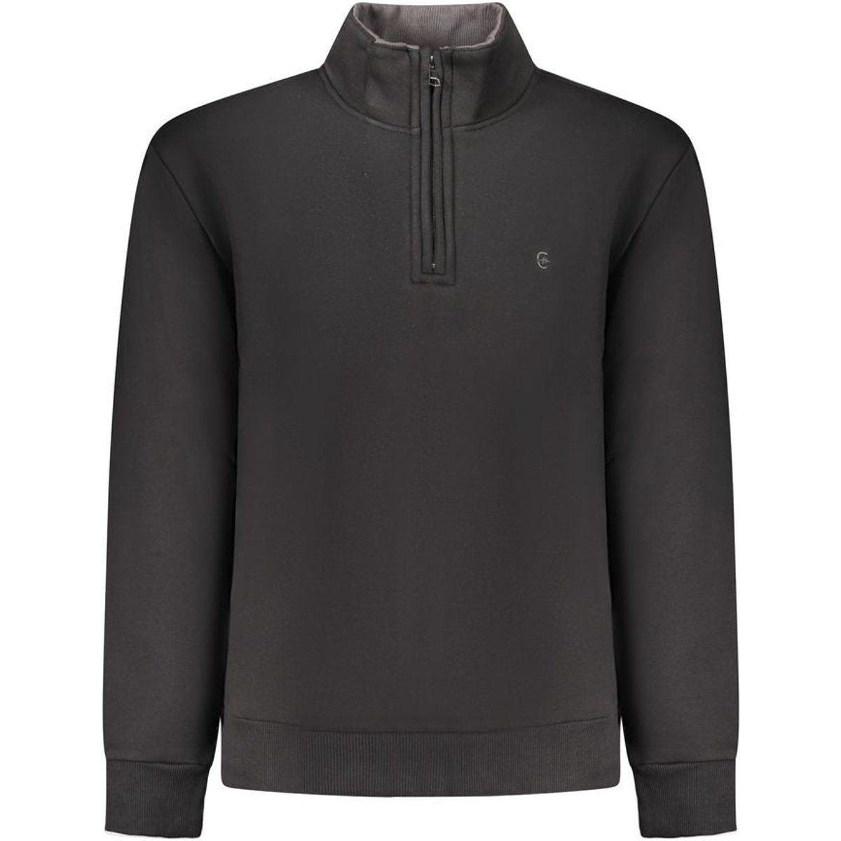 Herren Baumwoll-Sweatshirt mit halbem Reißverschluss
