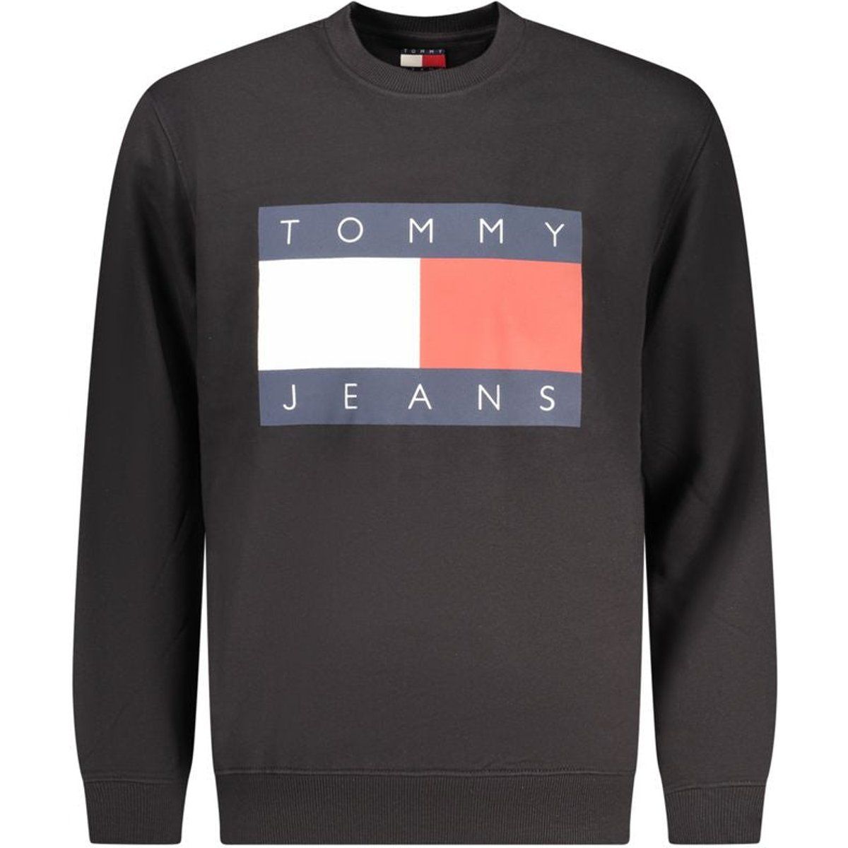 Baumwoll-Sweatshirt mit Logo-Rundhalsausschnitt