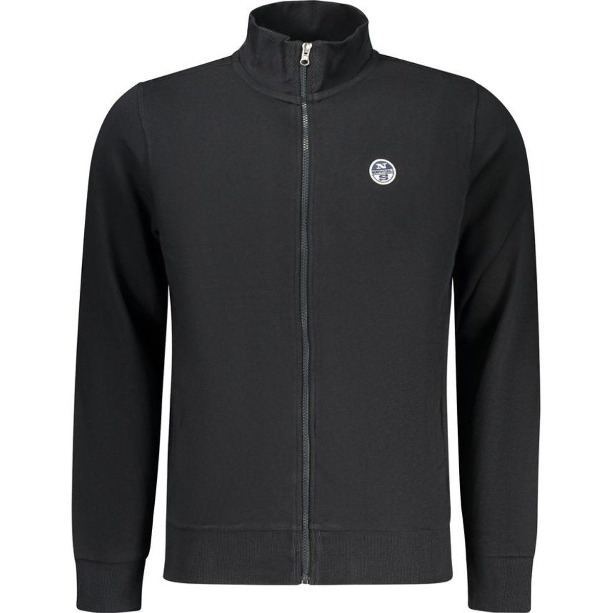 Schwarzes Baumwoll-Sweatshirt für Herren