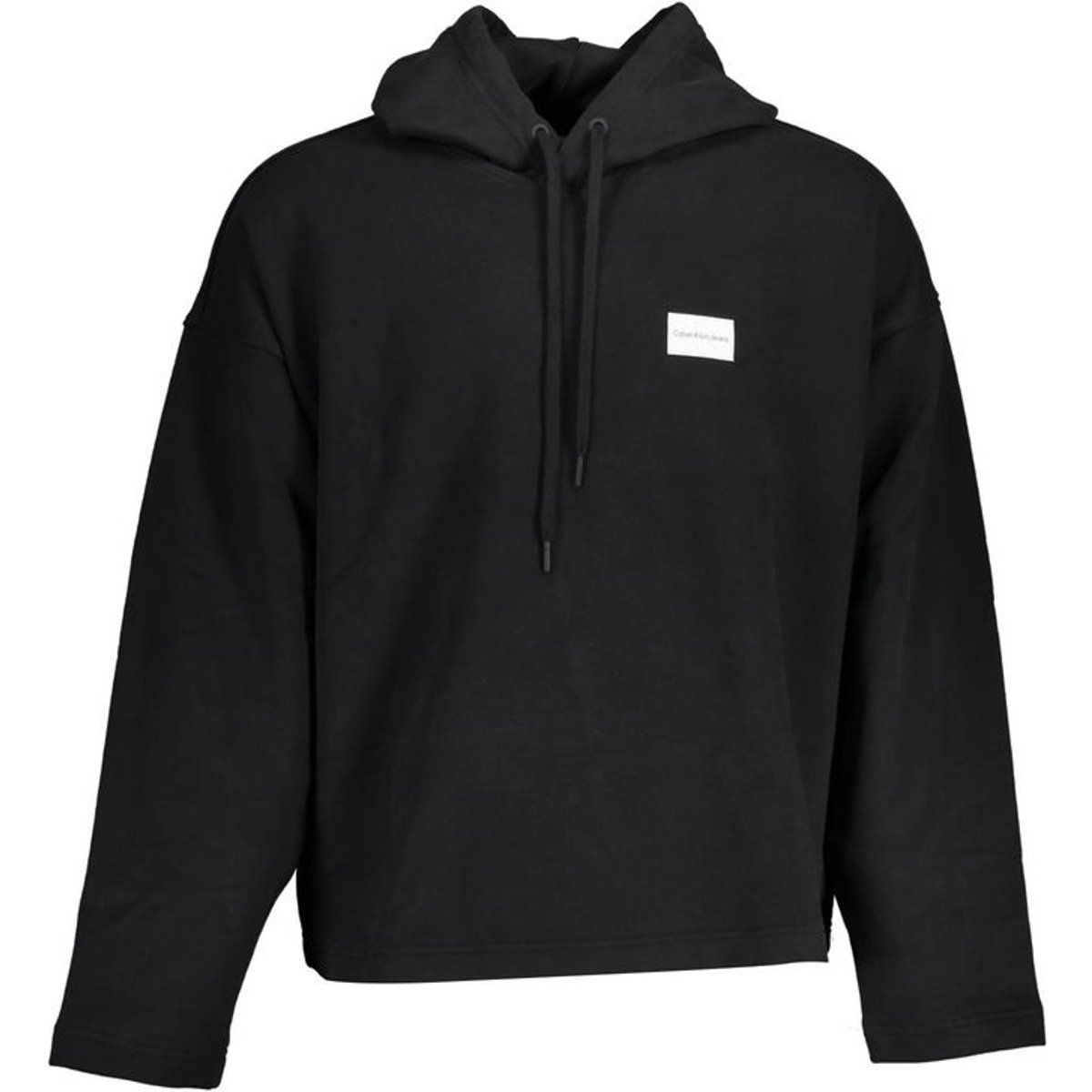 Minimalistischer schwarzer Baumwoll-Hoodie