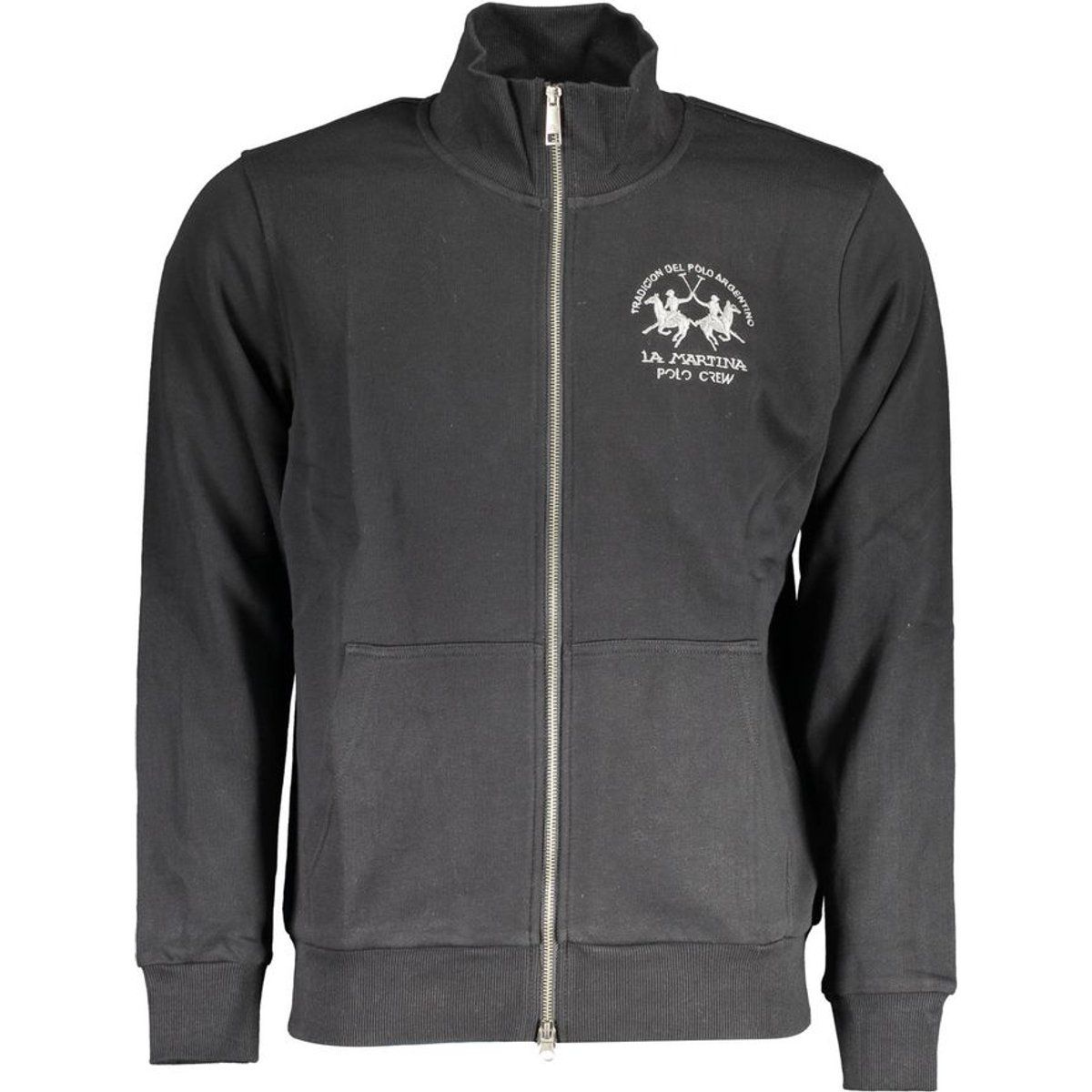 Herren Sweatshirt aus schwarzem Baumwollmischgewebe