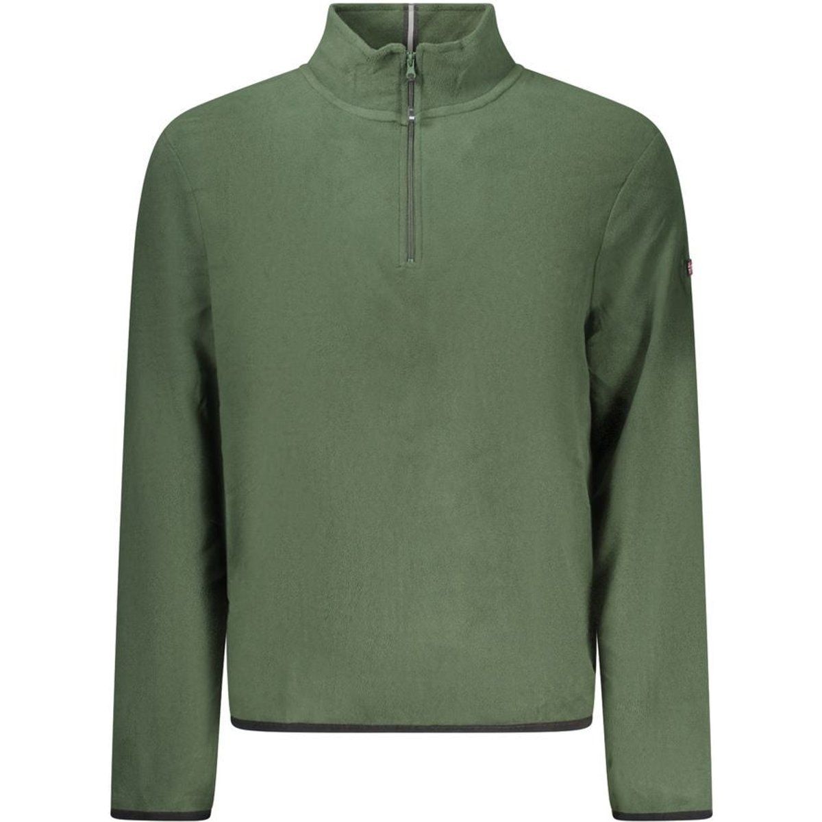 Grüner Fleece Half-Zip Pullover