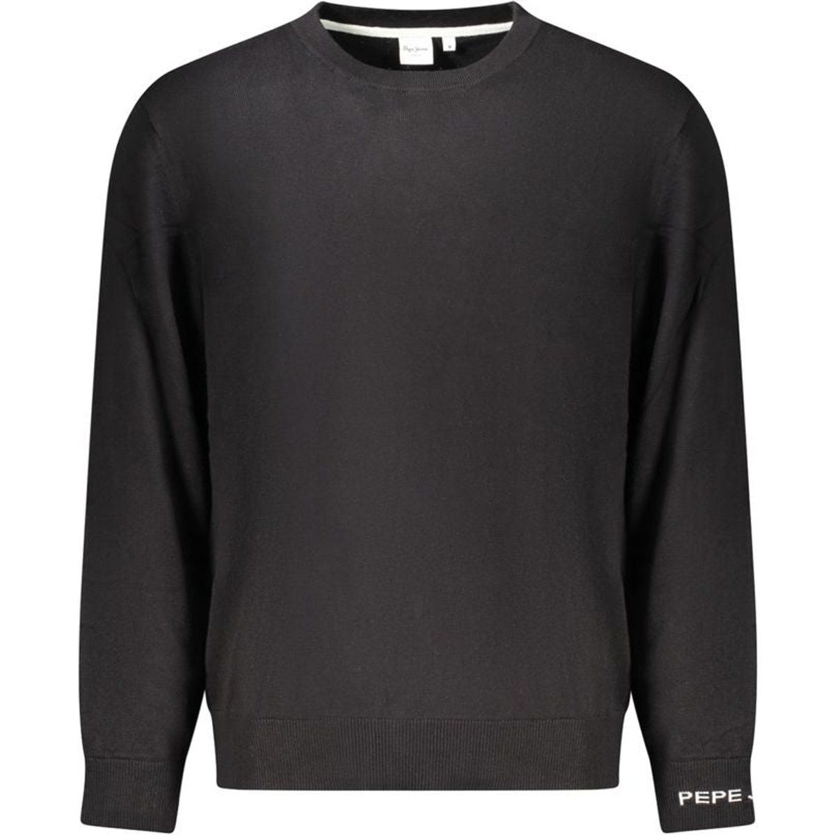 Schwarzer Herrenpullover aus Baumwollmischung
