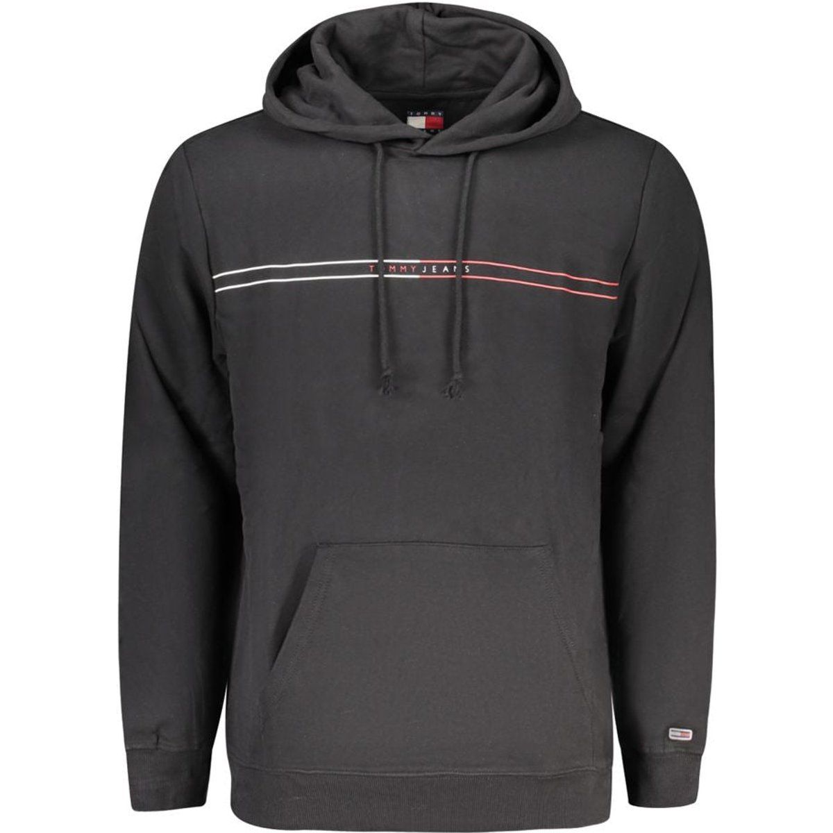 Herren Baumwoll Logo Streifen Hoodie
